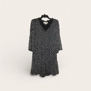 Emma & Michele Black and White Polka Dot Top